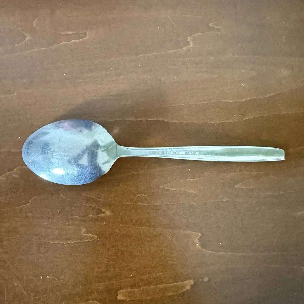 Vintage Stainless By Present Atomic Starburst Stainless Steel Spoon 5.75
